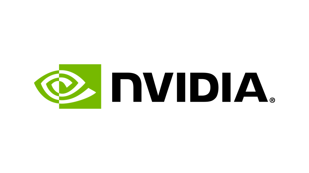 NVIDIA green eye emblem and wordmark