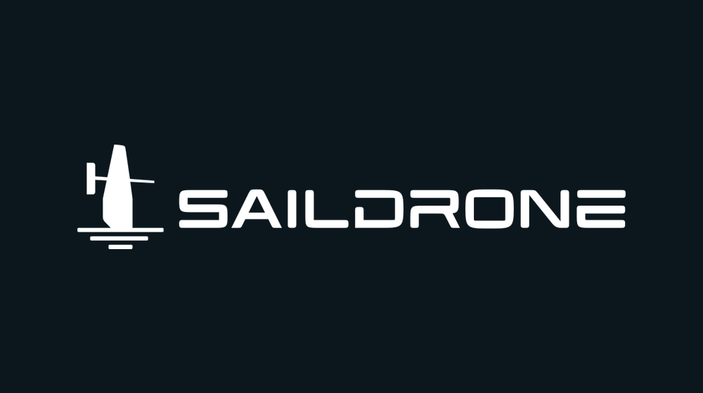 Saildrone vessel emblem and wordmark