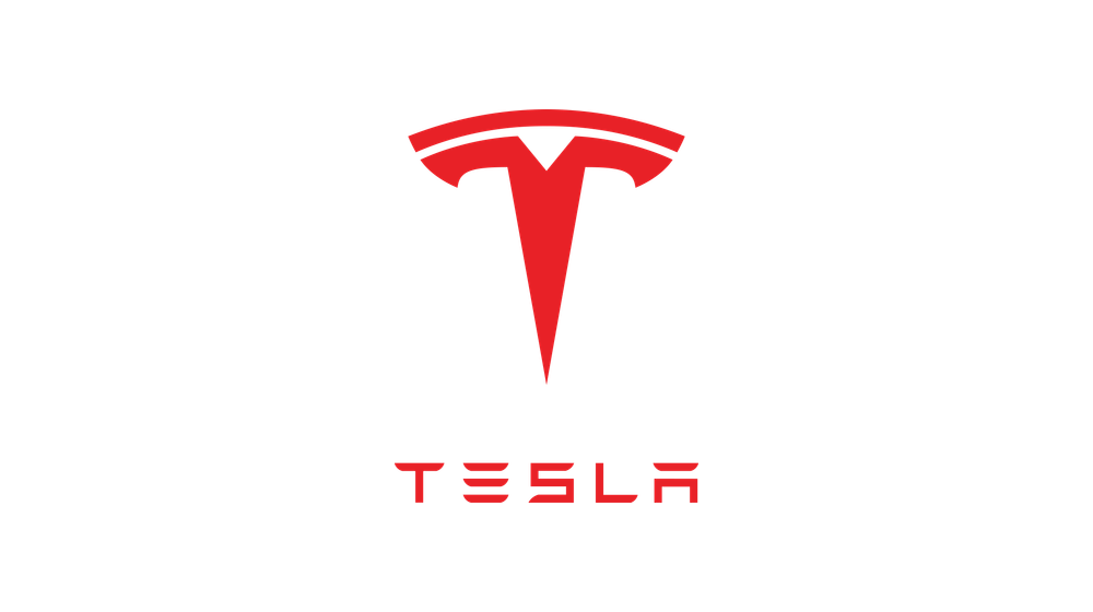 Tesla T emblem and wordmark