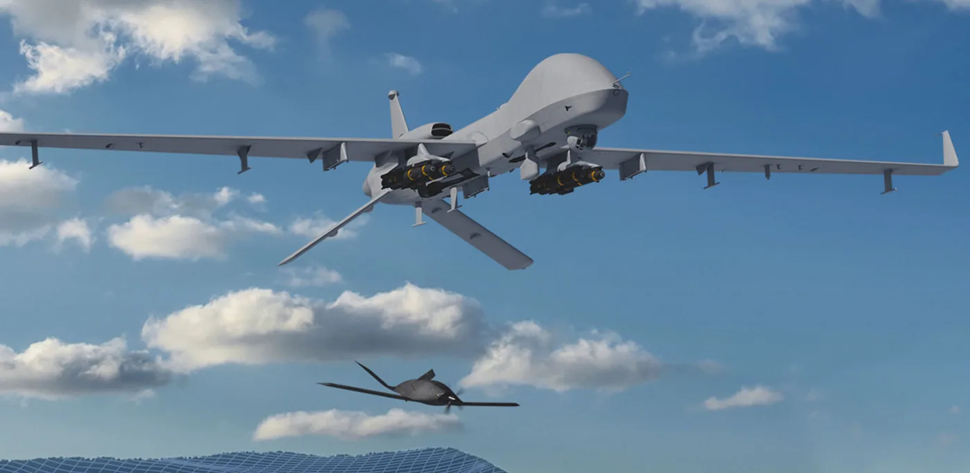 General Atomics Gray Eagle 25M remotely piloted aircraft in flight