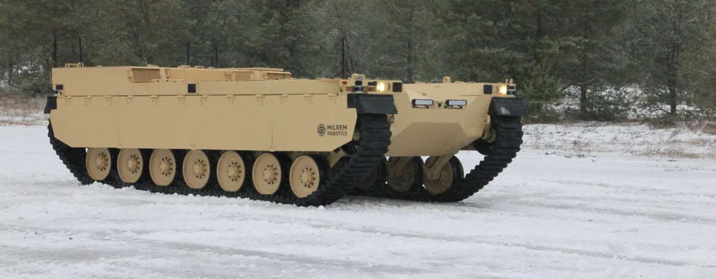 Milrem Robotics Type-X robotic combat vehicle