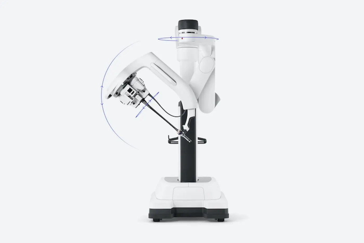 Official product image of the da Vinci SP patient cart.