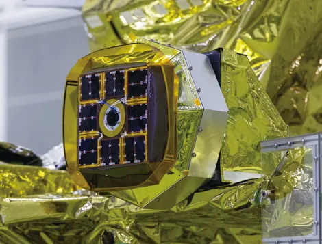 Official JAXA image showing LEV-1 installed on the SLIM lander.