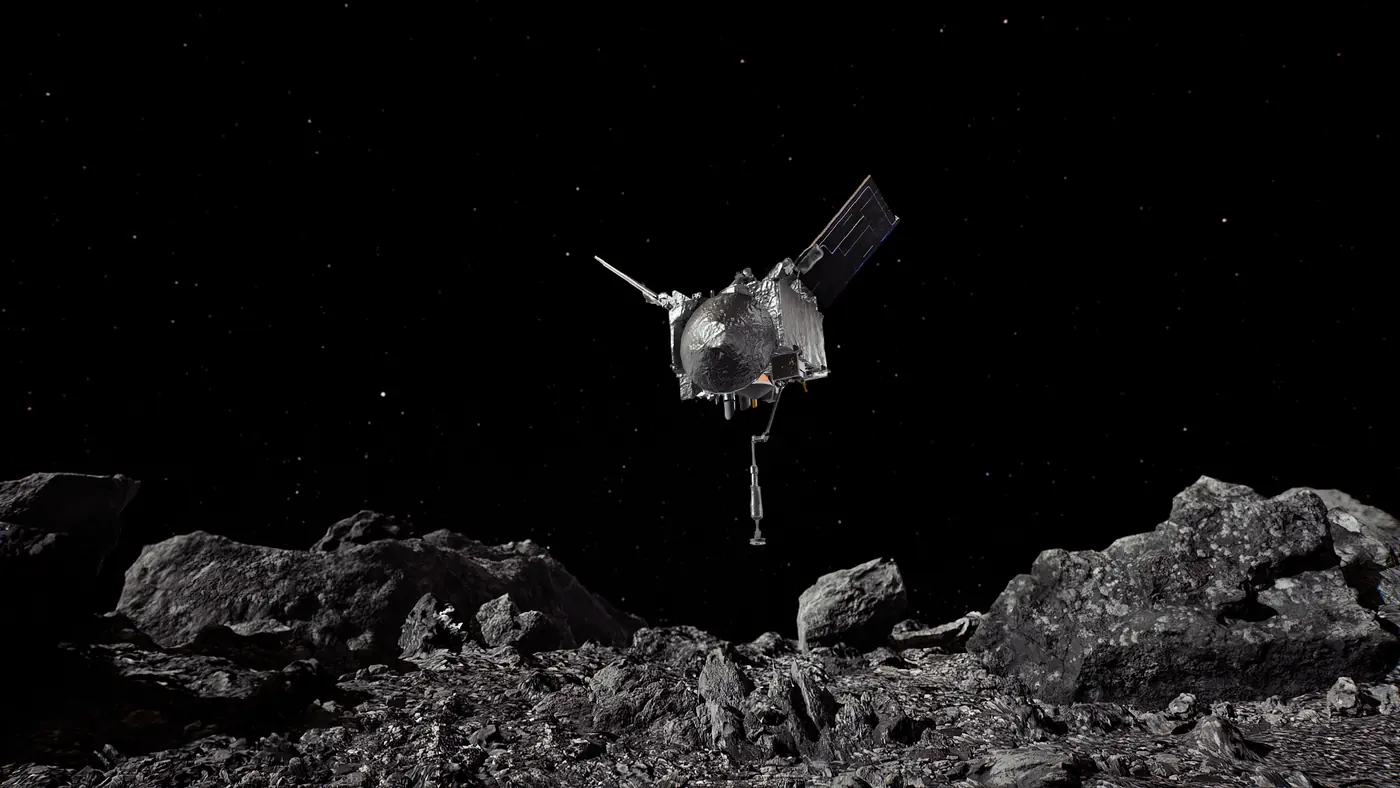 Official source-page image showing OSIRIS-REx TAGSAM.
