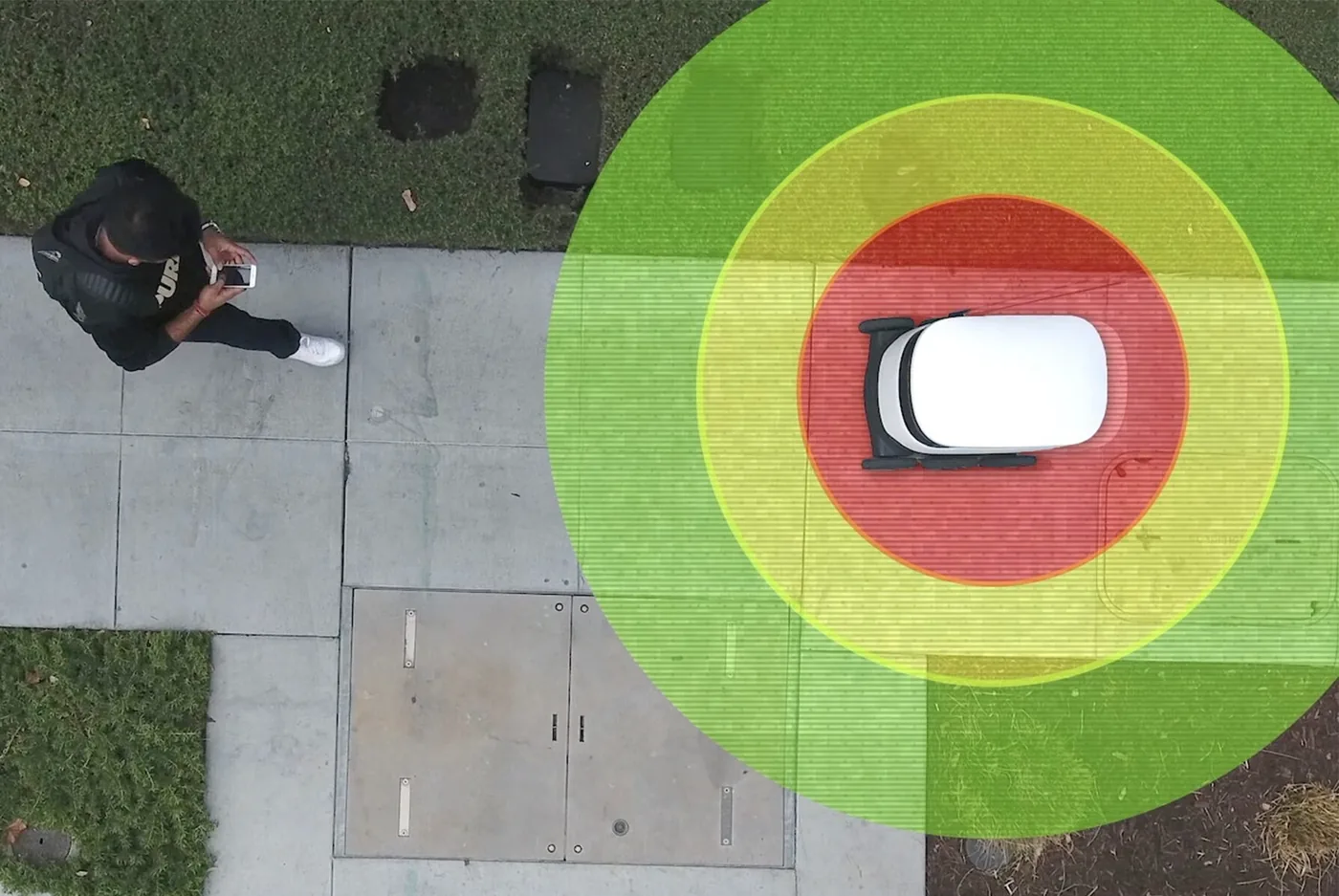 Starship E-Model sidewalk delivery robot and sensor suite