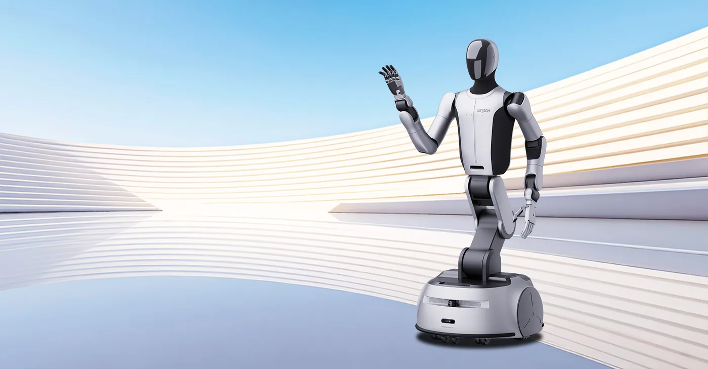 UBTECH Cruzr S2 wheeled humanoid service robot