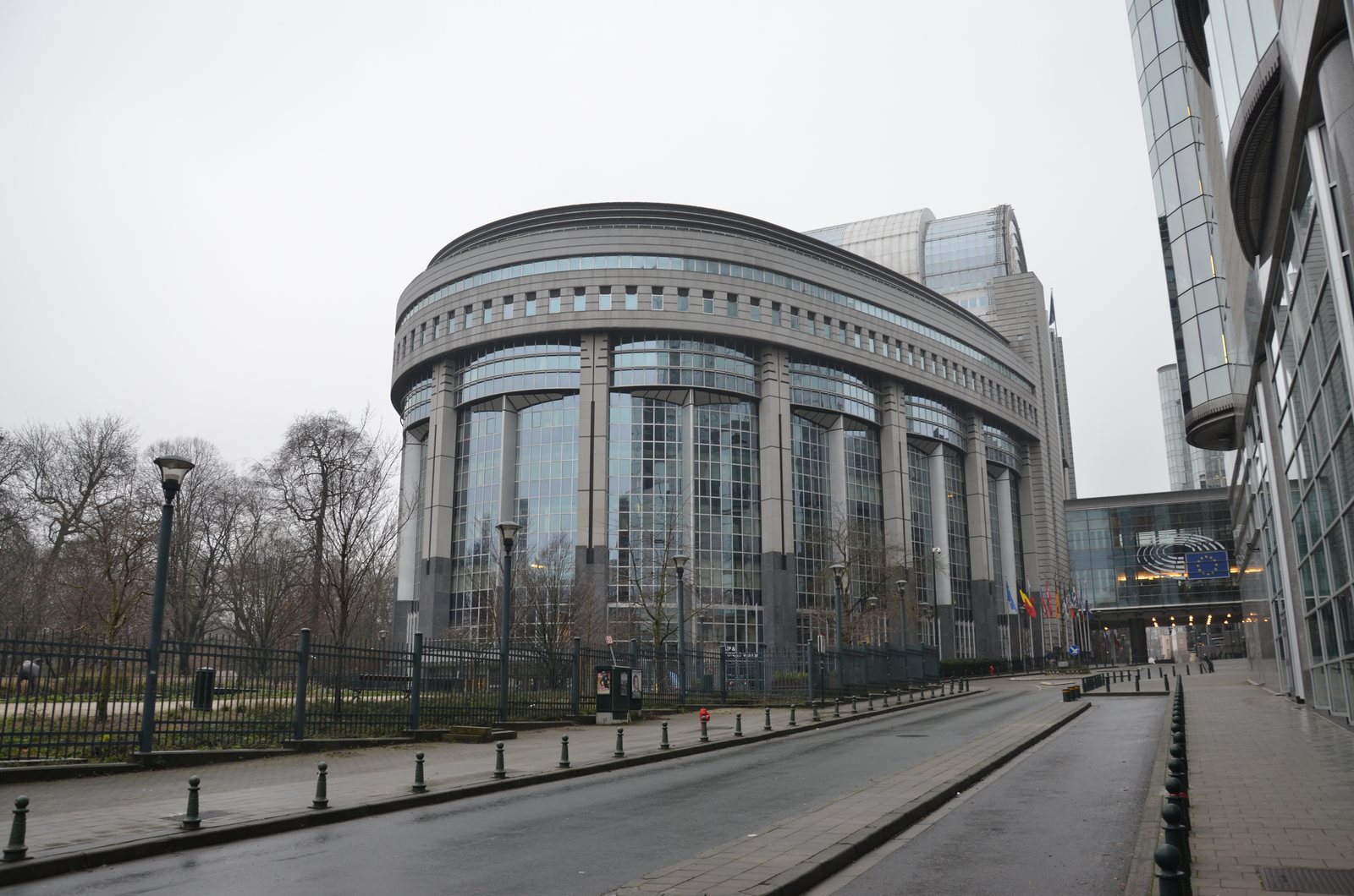The European Parliament building in Brussels